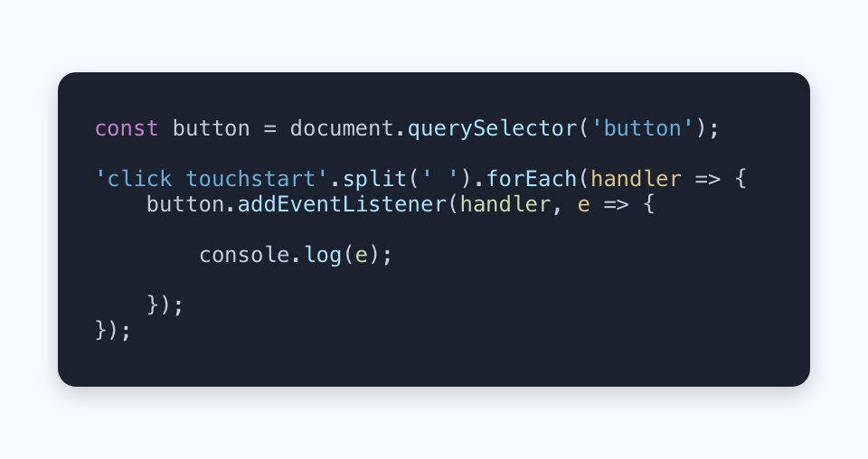 aaroniker's tweet image. Easy solution for multiple addEventListener
@CodePen codepen.io/aaroniker/pen/…