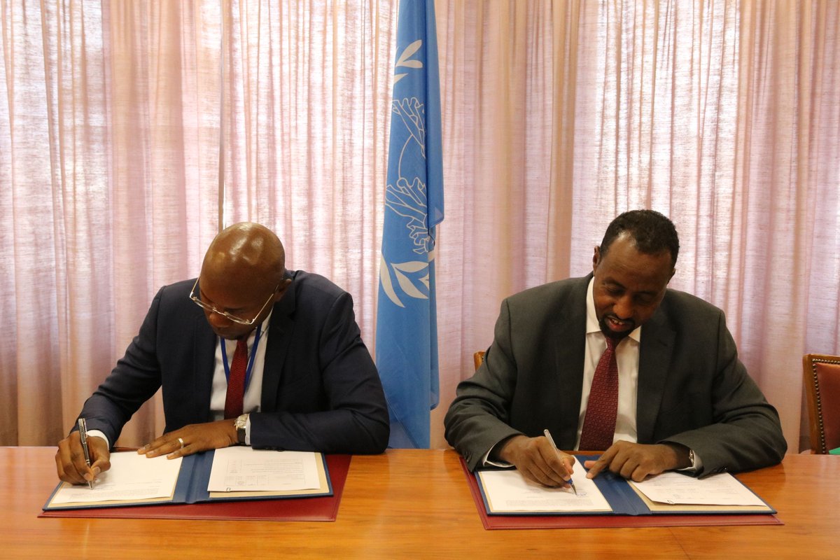 UPU_UN's tweet photo. #UPU_UN DG @BisharAmb and La Poste #BurkinaFaso DG Nabi Issa Coulibaly have signed a Financial Inclusion Technical Assistance Facility memorandum at the #UPU's headquarters in #Berne. More about #FITAF: https://t.co/tzCMJafUul #IncludeMe @salehkhan78 @UNCDFdigital #sonapost https://t.co/ghh1EspJbl