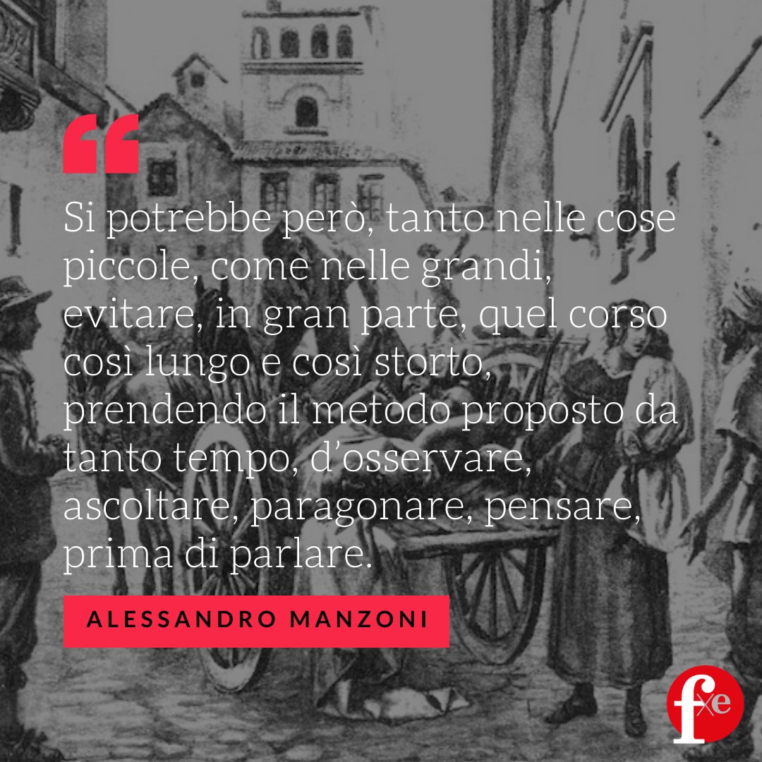 Sul #coronavirus ma su tutto quel che accade intorno a noi,  il metodo proposto da Manzoni è sempre attuale. 
𝙊𝙨𝙨𝙚𝙧𝙫𝙖𝙧𝙚, 𝙖𝙨𝙘𝙤𝙡𝙩𝙖𝙧𝙚, 𝙥𝙖𝙧𝙖𝙜𝙤𝙣𝙖𝙧𝙚, 𝙥𝙚𝙣𝙨𝙖𝙧𝙚, 𝙥𝙧𝙞𝙢𝙖 𝙙𝙞 𝙥𝙖𝙧𝙡𝙖𝙧𝙚.
#fabbricaperleccellenza #learningcommunity #quoteoftheday