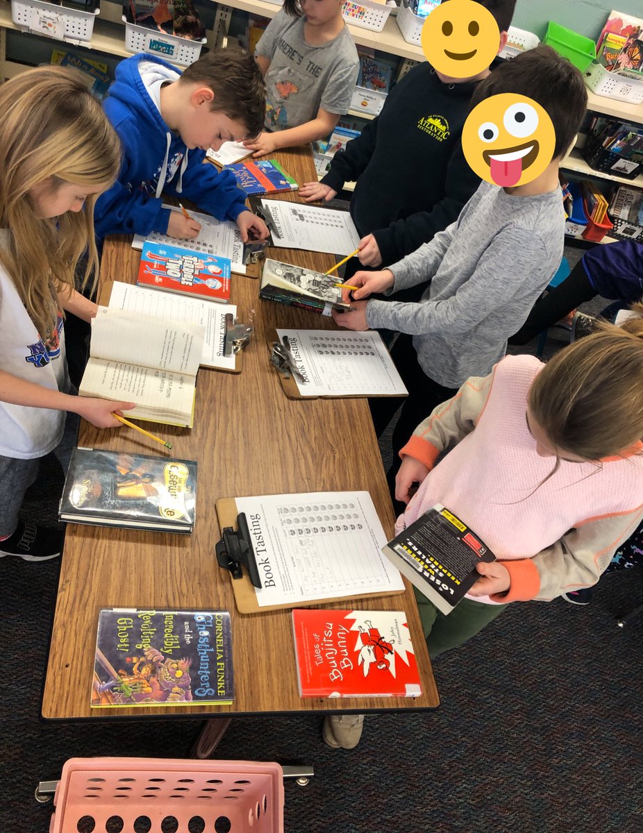 FloRoLib's tweet photo. I did book tasting a lot differently than I’ve always done it &amp; it was a HUGE success!! Always love to introduce books to kids and see how excited they get! https://t.co/yVlWgjpIRL