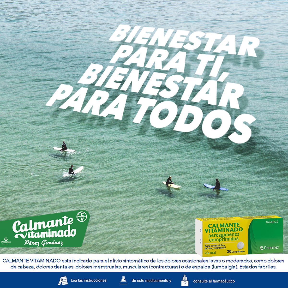 CalmanteV's tweet photo. ¿Qué es lo que te preocupa en tu día a día? A nosotros tu #bienestar.👌
¡Disfruta un estilo de vida saludable y divertido sin #dolor! 🏄‍♂️

#salud #pharmex #felizsindolor https://t.co/HUu6yrIoIc