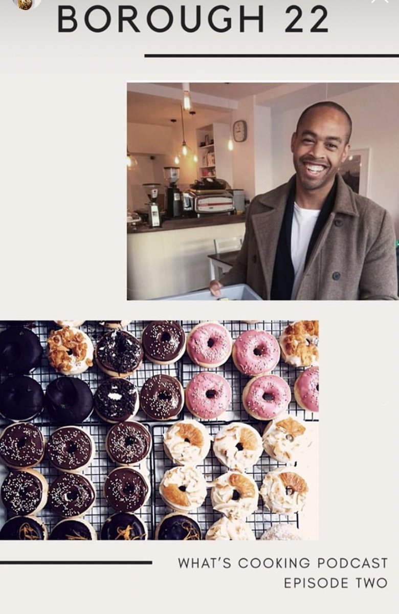 The man behind the doughnuts &amp; one of his famous baker’s tables 🍩🍩🍩 @borough22 #dougunuts #foodpodcast #businesspodcast