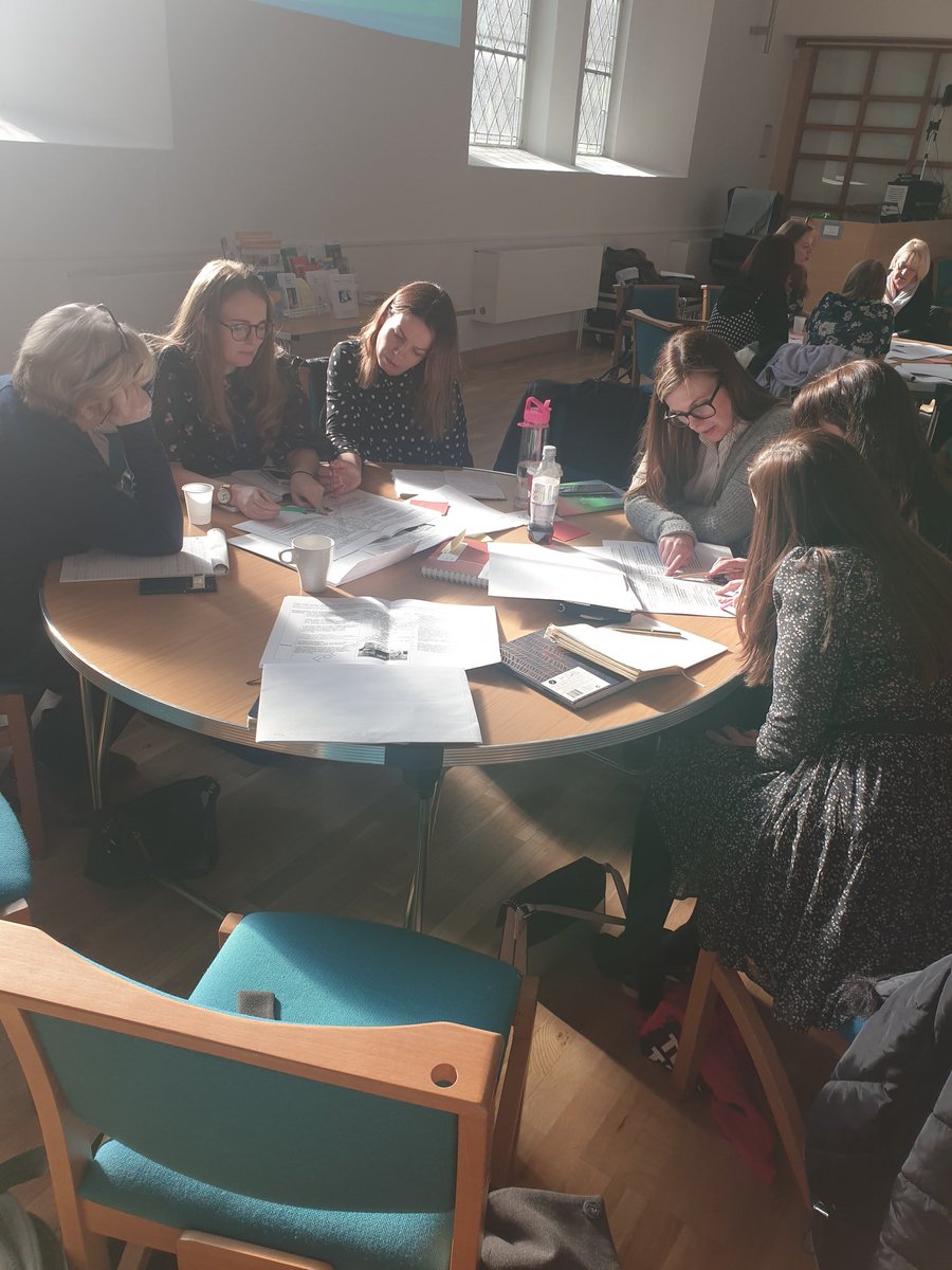 DccTeam's tweet photo. Collaborative working to judge the effectiveness of high quality assessments. Looking at breadth, challenge, application and the range of learning of the tasks within the four contexts of learning. Then discussing how/if they can be improved. #TRICMOD2 @TayCollab https://t.co/euVNSjCzDv