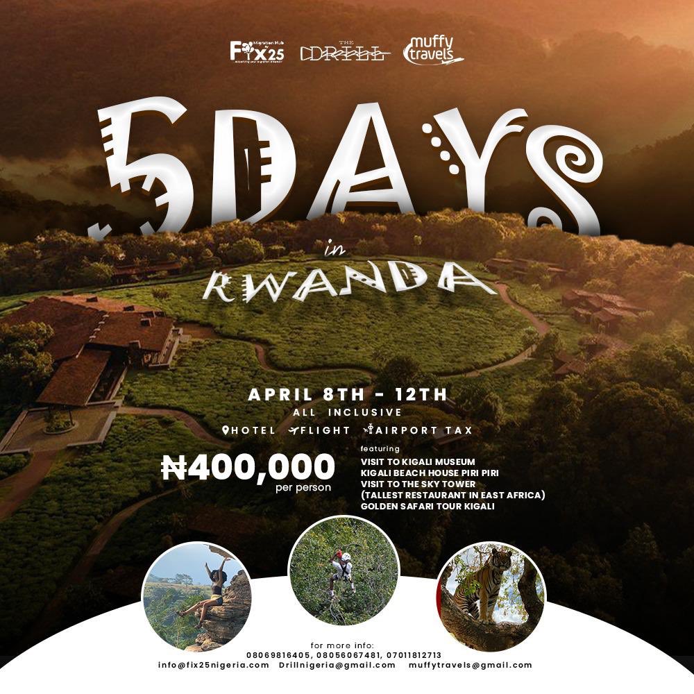 We recently just got back from a trip✈️, but we're about to make another movie in Kigali, Rwanda 🇷🇼 this April. Pack your bags dust your boots, and let's march into the wild!!! The safari is calling🦓🐆🦌🦍. Don't miss this opportunity!!! RT for others to see. cc @Mufasa_pr