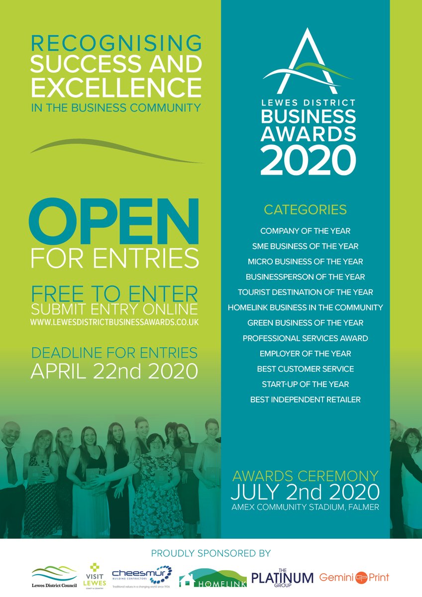 The 2020 Lewes District Business Awards are open for entries! #lewes #newhaven #peacehaven #seaford #telscombe #plumpton #LDBA20