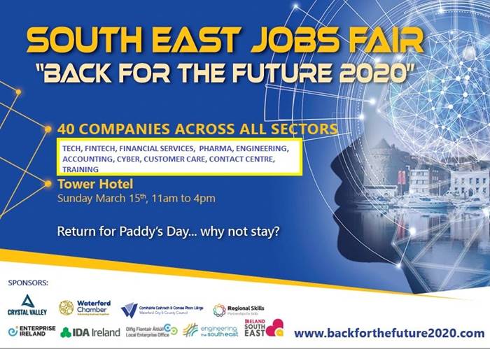 ☘️☘️ 'Return for Paddy's Day... why not stay?' ☘️☘️ Boland Group Graduate Programme is delighted to be attending the 2020 South East Jobs Fair in the @TowerHotel Waterford on Sunday 15th March. Save the date!