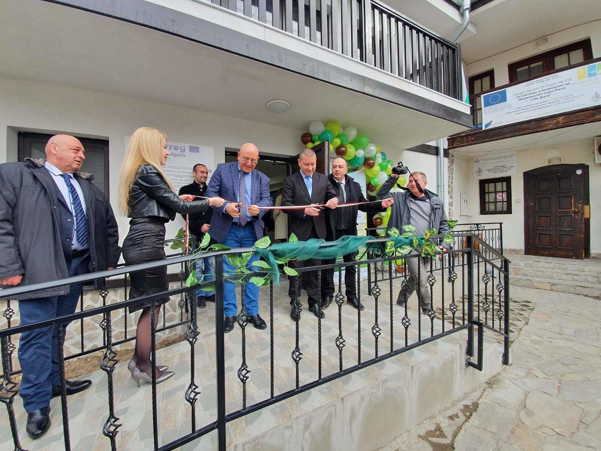 bio2care's tweet photo. New #Information and #Visitor #Center of #Rila #National #park in #Blagoevgrad 
The official #ceremony was held on the 24th of February. The Center was opened by the #Minister of #Environment and #water Emil Dimitrov and the #director of the #park Krasimir Andonov. https://t.co/0oKR5o5xlJ