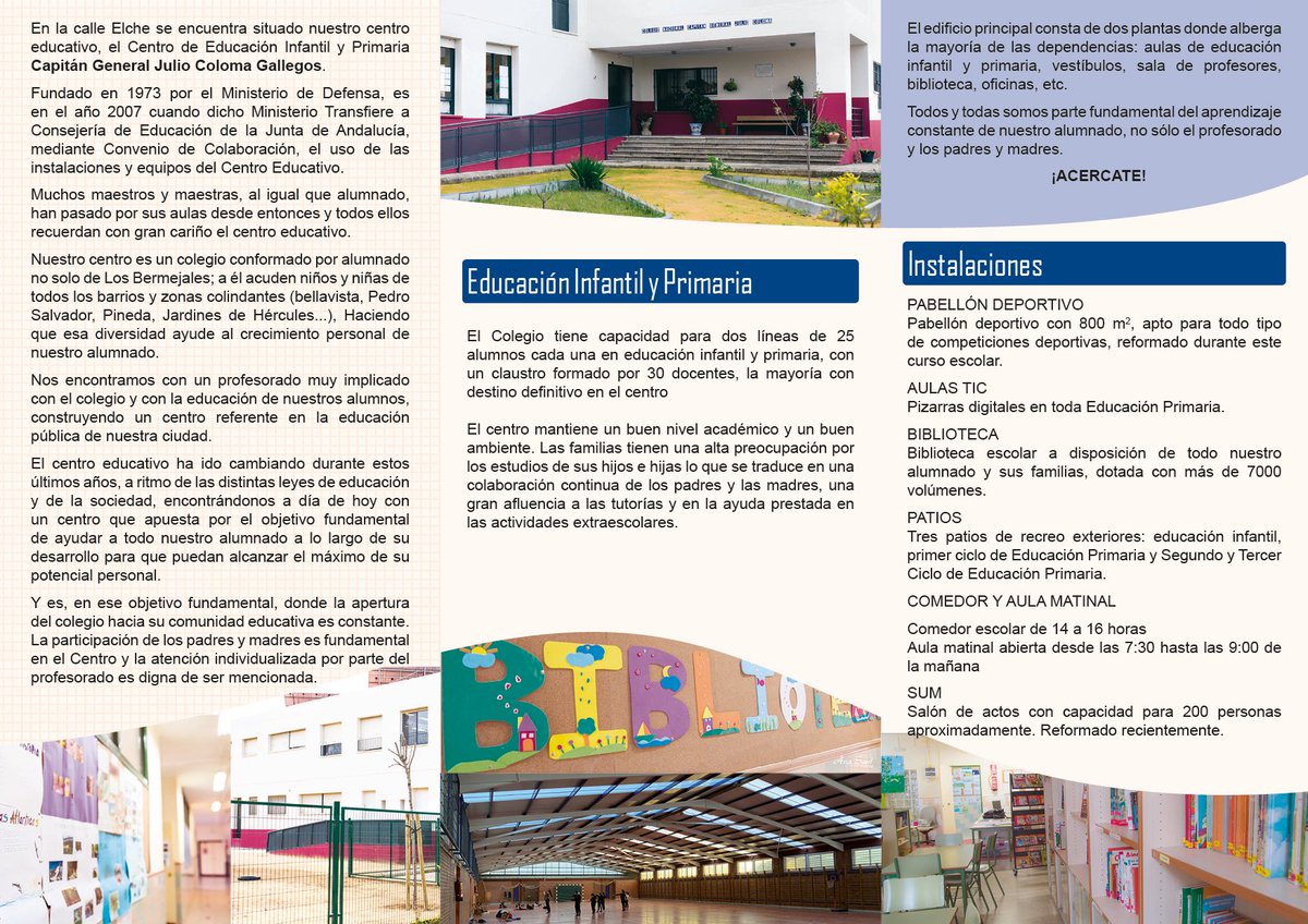 👩🏻‍🎓JORNADAS DE VISITAS AL CEIP JULIO COLOMA 👨🏻‍🎓 El próximo miércoles 4 #marzo a las 10h  <a href="/AMPAPinedapa/">AFA CEIP Julio Coloma</a> os espera en CEIP <a href="/CeipJulio/">CEIP. Julio Coloma Sevilla</a> #Coloma para #VisitasGuiadas al Centro. Te esperamos! #EsteEsTuCole #Bermejales #Sevilla