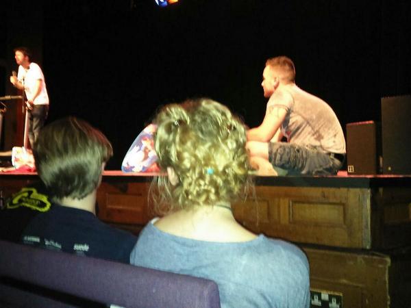 That time I have the best seat in the house to watch <a href="/watsoncomedian/">Mark Watson, still here but very much also Bluesky</a> need to get back to the Fringe this year.