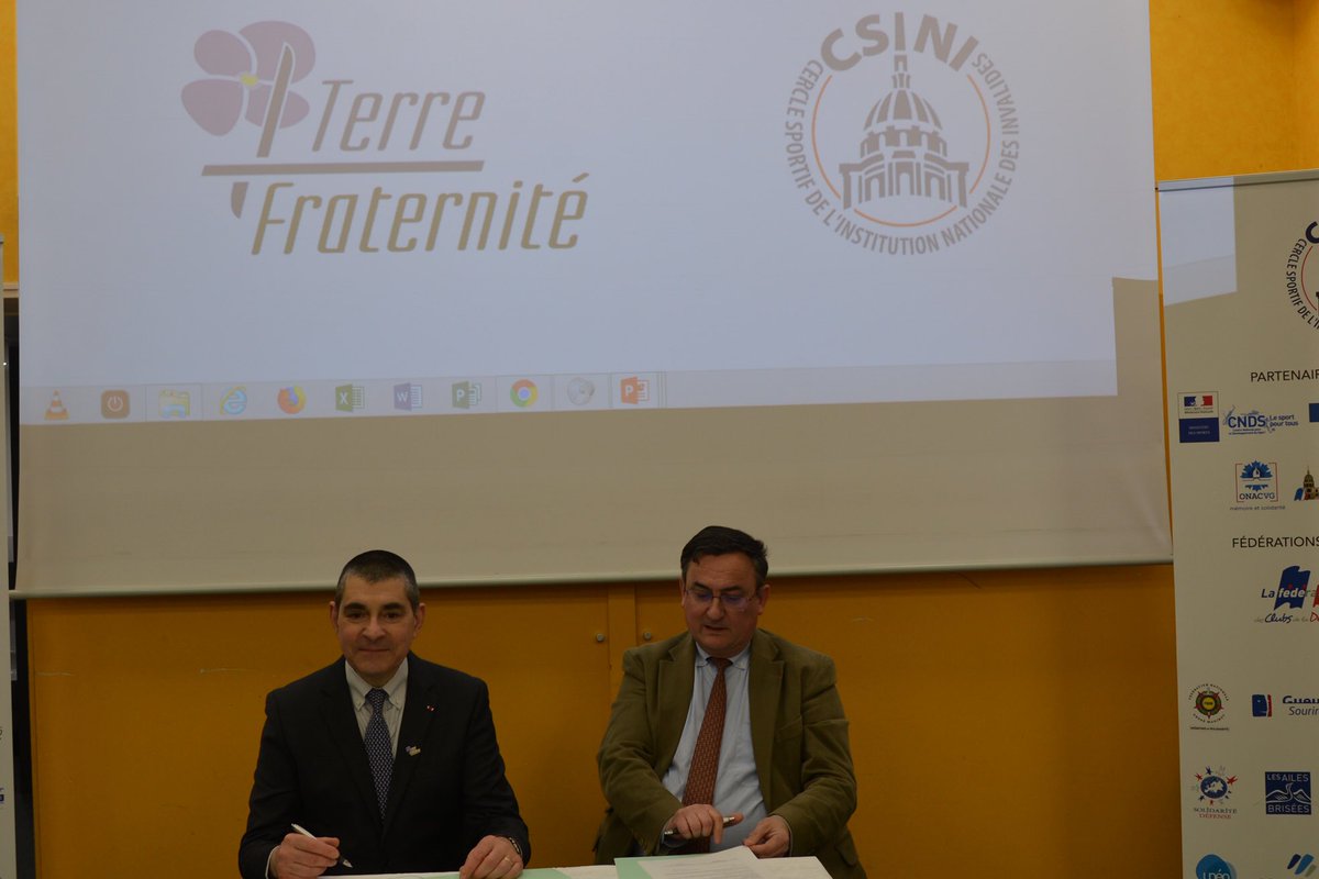Le 24/02/2020, Terre Fraternité a signé une convention avec le CSINI formalisant le soutien que TF lui apporte déjà depuis longtemps (15.000€ par an pour les frais de participation des blessés de l'armée de terre et du SSA aux stages du CSINI). 
Un bien beau partenariat !