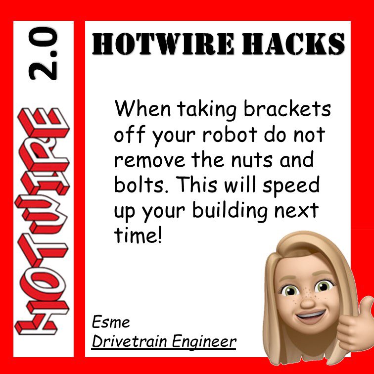 Hotwire_Rewired's tweet photo. A hack from our drivetrain engineer to help with building https://t.co/ZQtCPoG9Rx