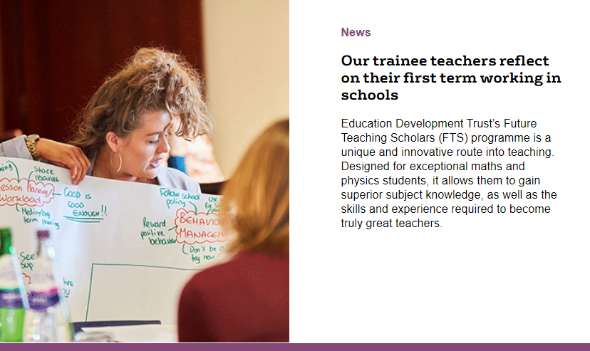 Our very first cohort of Scholars joined the programme in 2016 alongside their undergraduate studies in maths or physics. 

Now, they've completed their first term of Initial Teacher Training! 

In this new article, we reflect on their journey so far:  ow.ly/2LUu50ywGcT