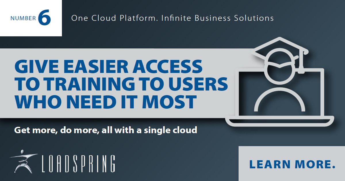 LoadSpring's tweet image. Improve your business success with better training! LoadSpringAcademy is built right into #LOADSPRINGCLOUDPLATFORM so all your project #software users can get FREE training on demand. Check out our infographic at: ow.ly/IStY30qgHfIto to see what makes our training superior.