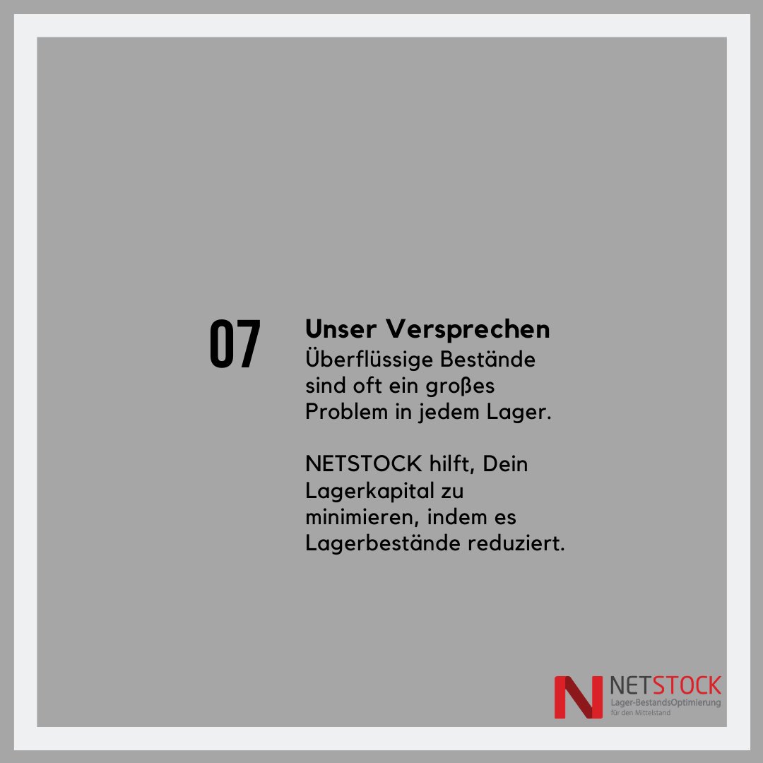 NetstockDe's tweet photo. Unser Versprechen N° 7. https://t.co/CrlR1M3gOb