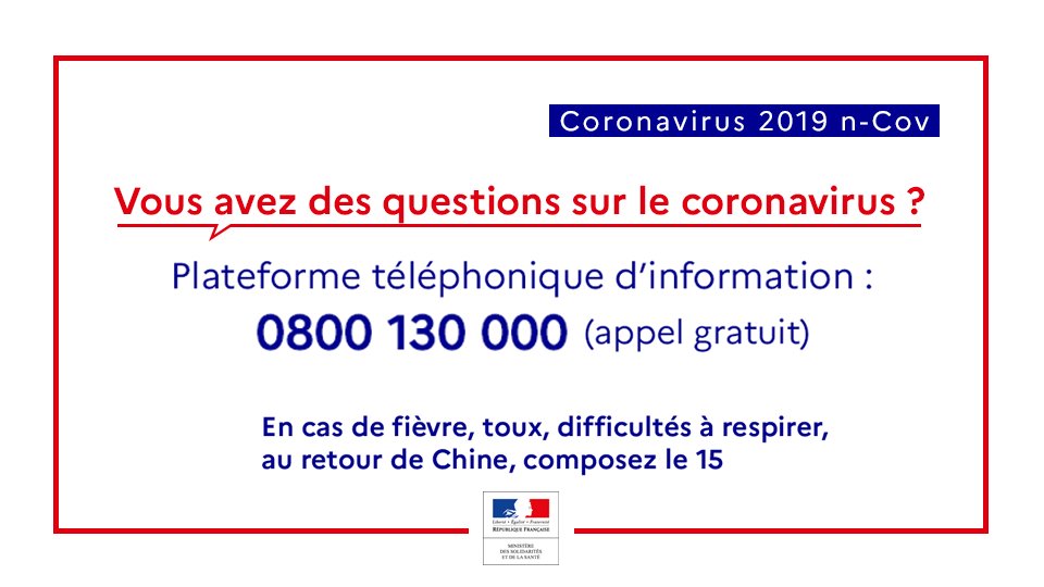 ℹ️ [#COVID19] Informations et consignes aux voyageurs sur le #coronavirus.
❓Retrouvez les réponses à vos questions ici ➡️gouvernement.fr/info-coronavir…
#CoronavirusFrance