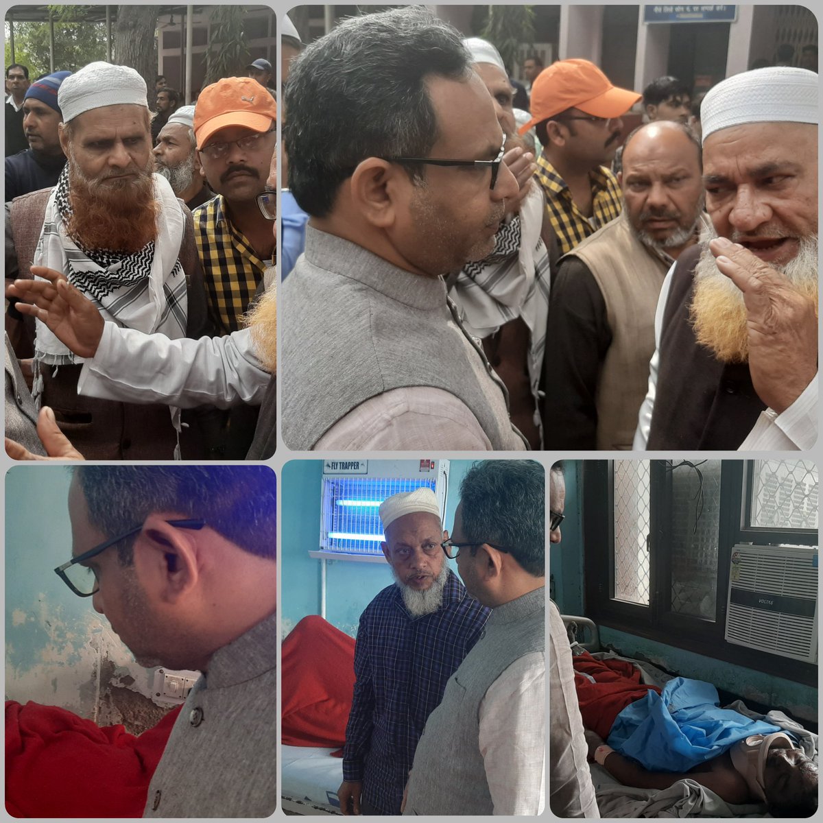 Today, I visited GTB hospital, New Delhi to meet the Victims and Families of North East Delhi Violence.