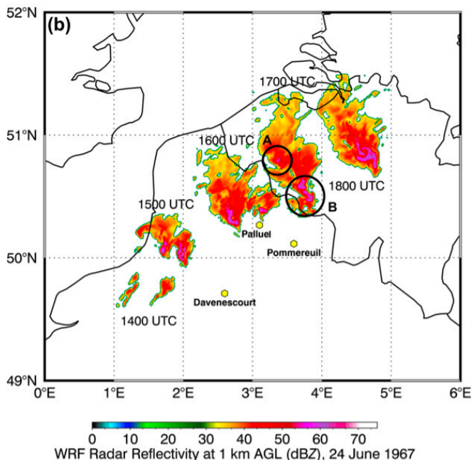 Our new blog post about the recent two studies published on tornado outbreak of 24 - 25 June 1967, answering questions like how bad it would be today and would we be able to forecast it? essl.org/cms/tornado-ou…