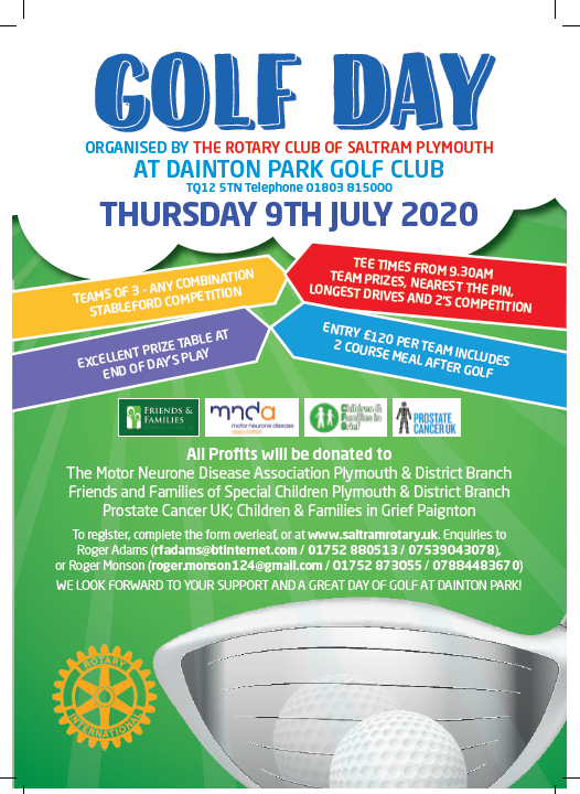 FAFplymouth's tweet photo. Calling all keen Golfers 🏌️‍♂️ @SaltramRotary are organising a Charity Golf Day on 9th July at @Dainton_Park and @FAFplymouth are one of the chose charities 🙌 If you fancy entering a team of 3 then email diane@friendsandfamilies.org.uk https://t.co/D0c1vOtOaf