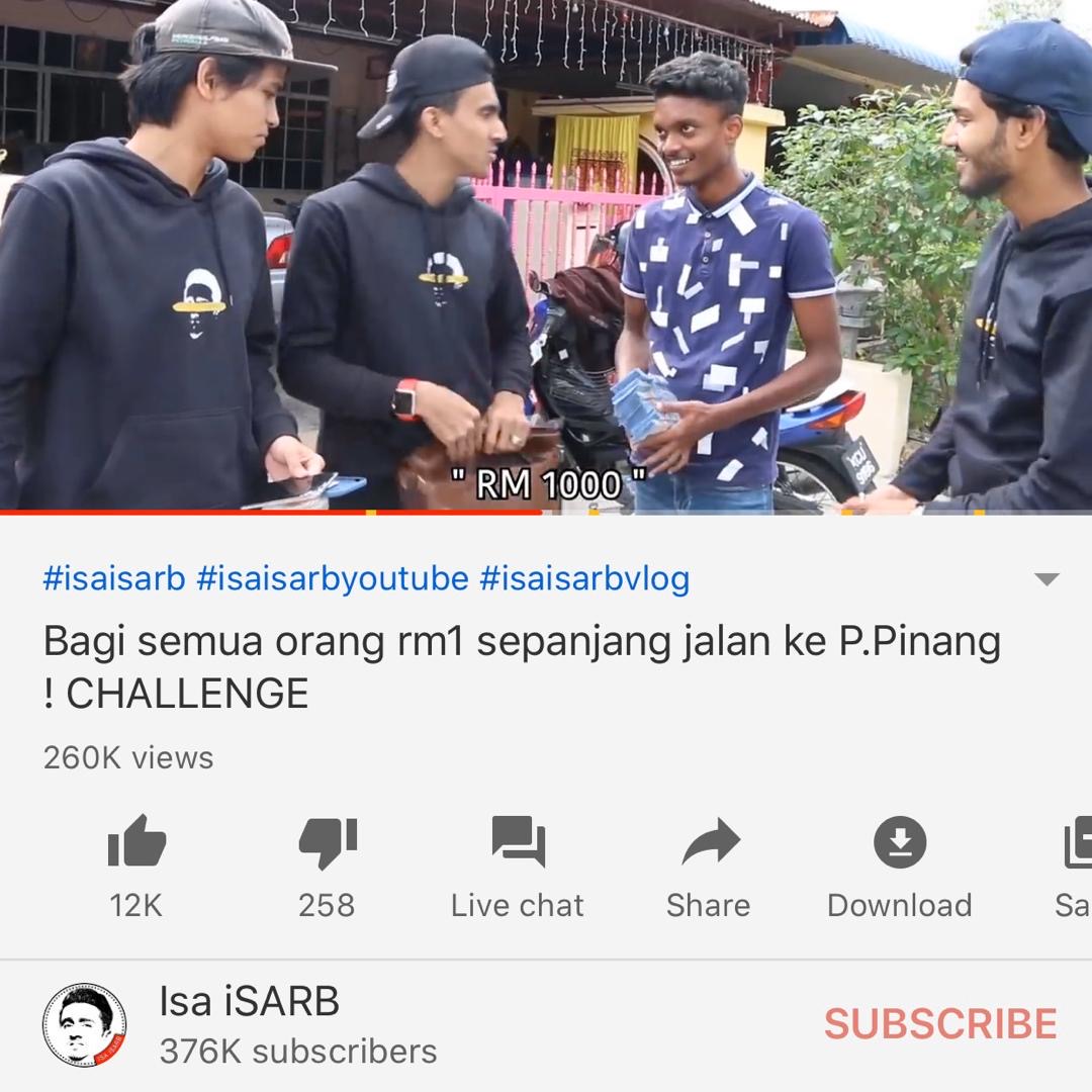 melafv's tweet photo. @danialadamm @Isa_Isarb Gaiss ade pembetulan ! Dia memang pakai duit RM1 la untuk semua content dia dari dulu lagi. TradeMark channel dia memang rm1. Bukan nak menghina ke ape2. Korang dok kecoh2 psal rm1 😹 pigi da https://t.co/iVDRDFoq8n