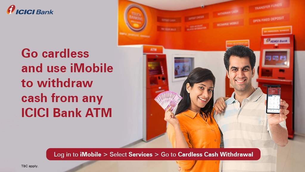 ICICI Bank on Twitter "Now withdraw cash with ease using ICICIBank’s