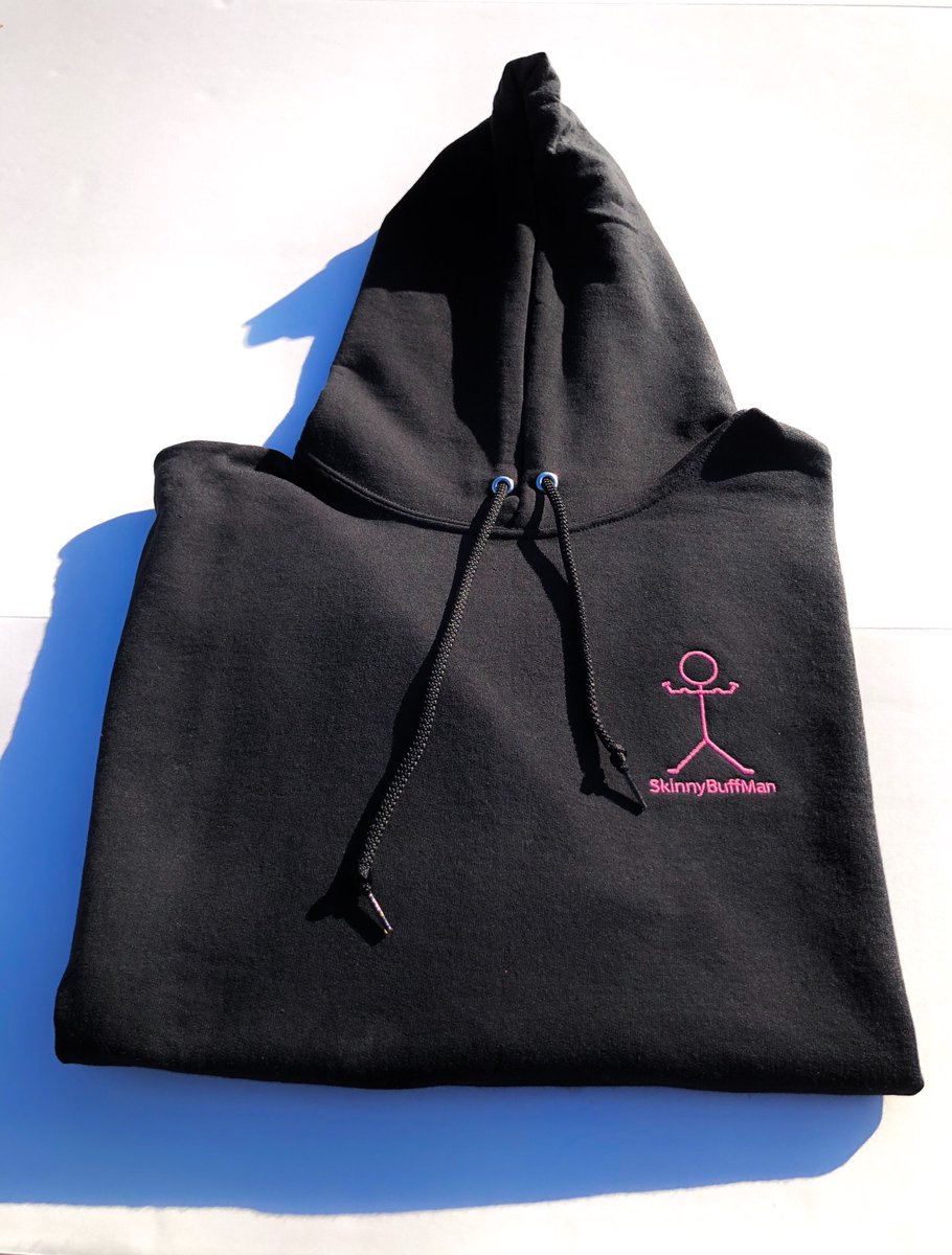 SkinnyBuffMan's tweet image. New! Black/Pink @SkinnyBuffMan Hoodies available online! ( embroidered Logo ) 🏁

Adult : s-XL 
Kids : S-M-L