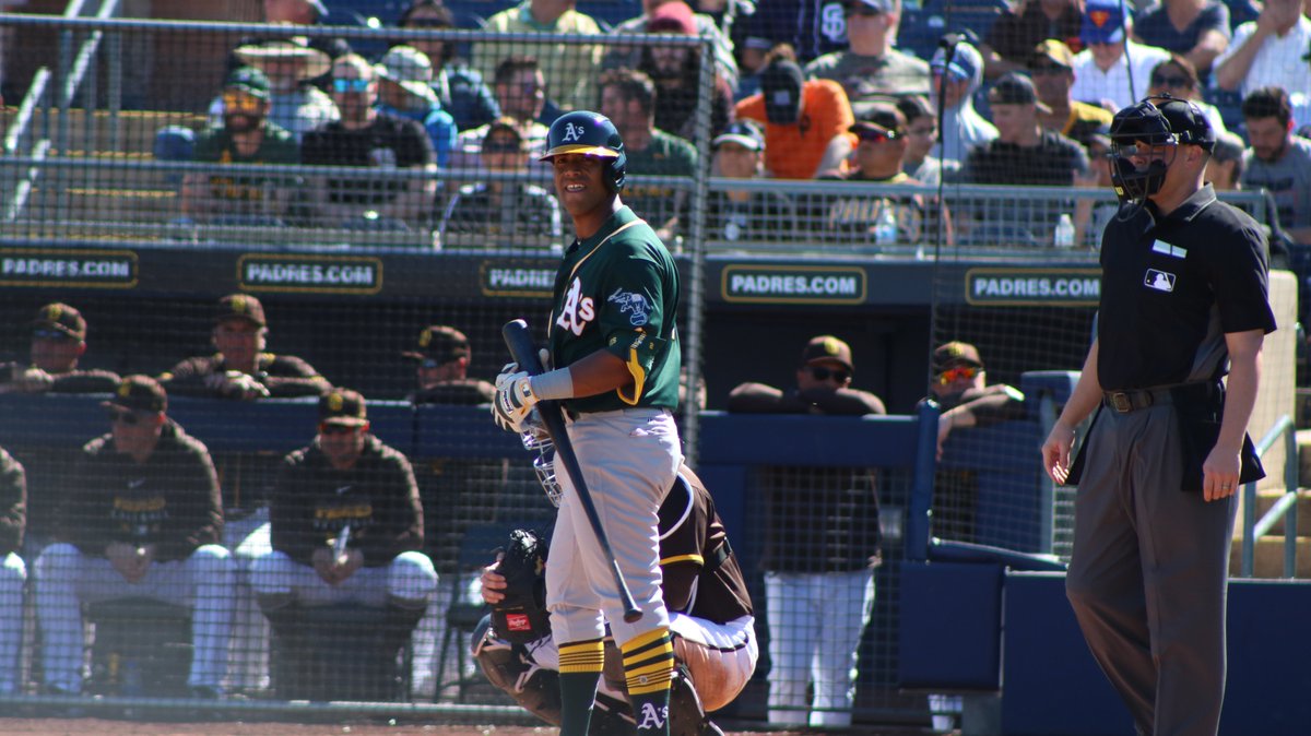 Jesus Lazardo, Chad Pinder, Khris Davis  #Athletics 2-25-20