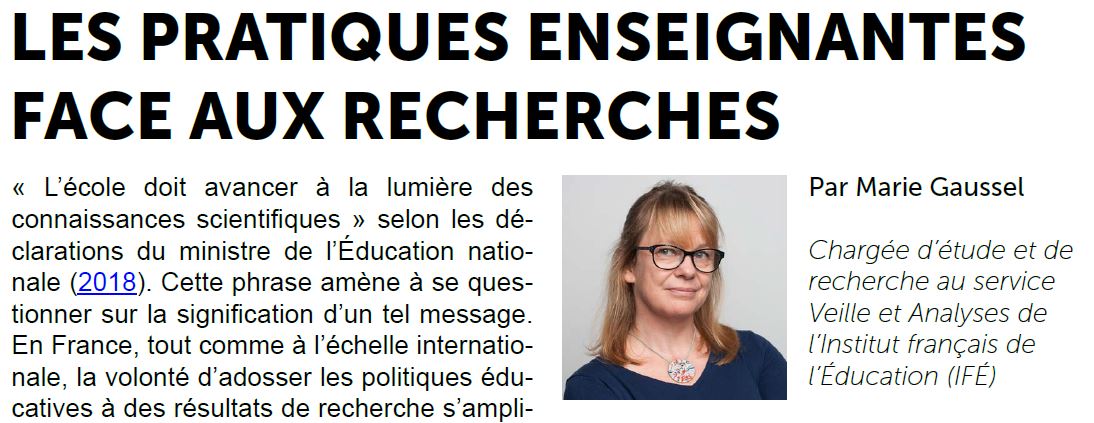 Formiris's tweet photo. Les pratiques enseignantes face aux recherches : un dossier d’@educIFE qui interroge l’articulation entre les recherches, les pratiques et la formation.
▶️https://t.co/4p2UbccHba
#RessourcesUtilesIFE  #FormationInitiale #FormationContinue https://t.co/UFaE9jGCbF