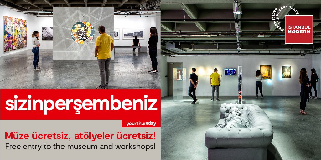 istanbulmodern_'s tweet photo. Bugün #SizinPerşembeniz! Müzemiz akşam 20.00'ye kadar açık ve ücretsiz. #sanatherkeseiyigelir #geçicimekân #temporaryspace https://t.co/FiicJrJKFo