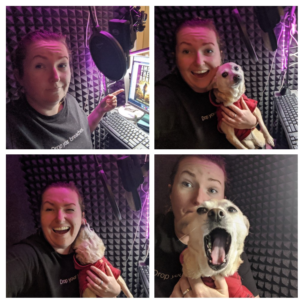 listentopj's tweet photo. #CurrentlyRecording Among These Bones by @ALuzzader, a fantastic dystopian Sci-Fi that will keep you hooked from the very beginning!
Tonight I was joined by my booth buddy Rosie, who I tried to enlist for some character lines, but she kept getting distracted 🙃😸🐕
#boothdog https://t.co/qKtUSIonn4