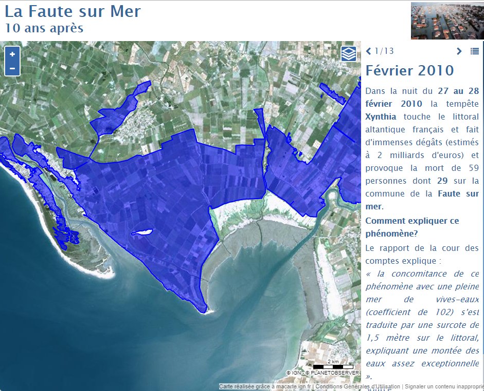 La Faute sur mer : 10 ans après. Approche diachronique avec édugéo. Des cartes pour comprendre.  bit.ly/2TkFWKn
#edugeo