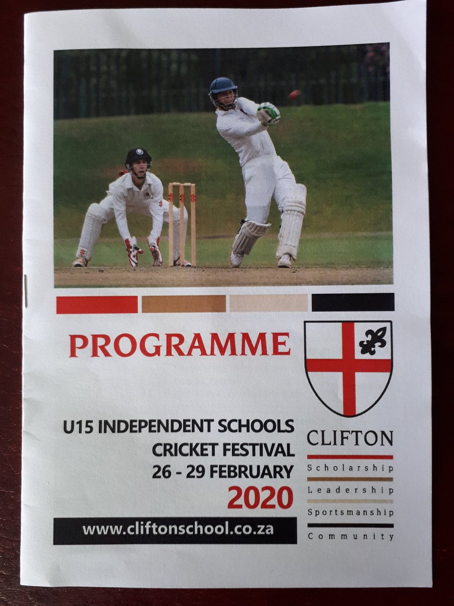 Great cricket being played by these up and coming cricketers. A pleasure hosting you in Durbs <a href="/BarryMezher/">Barry Mezher</a> <a href="/KarlBres/">Karl Bresler</a> <a href="/MikeHowieson/">Michael Howieson</a> <a href="/ststithians/">St Stithians College</a> <a href="/Bishops_Cricket/">Bishops Cricket</a> <a href="/Saints_Sport/">St Charles College</a> <a href="/StAlbansZA/">St Alban's College</a> <a href="/stjohns_college/">St John's College</a> @StDavids_Marist <a href="/BenniesSA/">St Benedicts College</a> <a href="/MichaelhouseHS/">Michaelhouse</a> <a href="/Hilton_College1/">Hilton College</a> <a href="/standrews1855/">St Andrew's College</a>