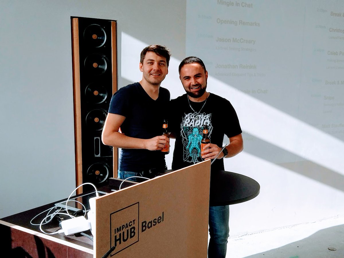 laravelbasel's tweet image. Thank you everyone for attending our first meetup. Sebastian and I had a lot of fun watching together with you all the @LaraconOnline conference. I hope you all are as excited as I am for #Laravel 7🏄♂️
And stay tuned more meetups are coming 😉
#LaraconOnline #LaravelBasel #Basel