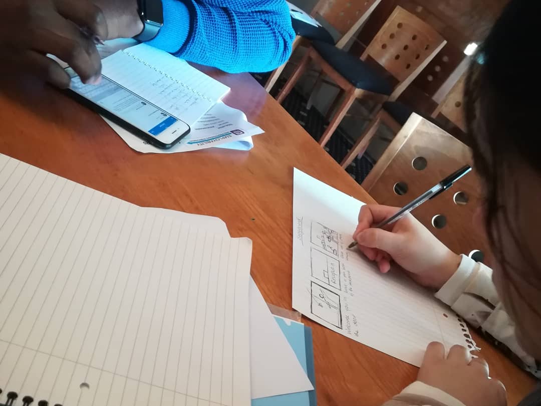 IrinaCBogdan's tweet photo. Developing a storyboard for a promotional video for @APAWhatsOn at His Majesty's Theatre with #IndigoTeam, @YazzieAli and @mrchukkie45, as part of #RGUCreative2020, organised by @RGUHub. https://t.co/0KCqdqX3kl