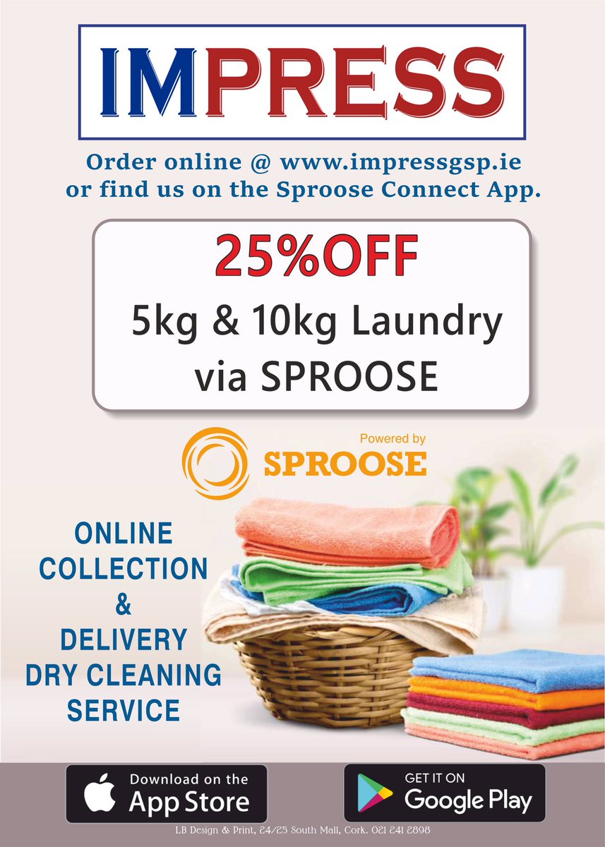ImpressGSP's tweet photo. Fed up of looking at your laundry during this spell of poor weather - get online and we will collect it from you ! DM us for more details #SPROOSE https://t.co/NFHGU69Q20