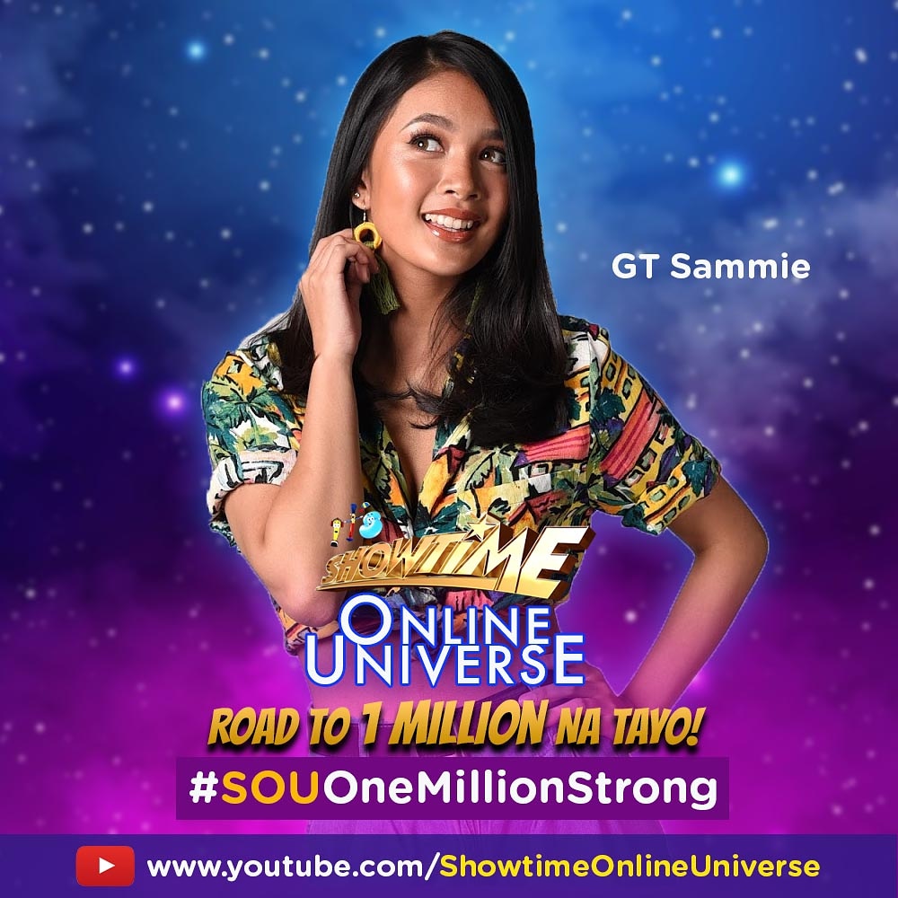itsShowtimeNa's tweet photo. Madlang Onliners! Gusto niyo bang makasama si GT Sammie ng LIVE sa SHOWTIME?
⁣
Mag-SUBSCRIBE na sa SHOWTIME ONLINE UNIVERSE para sa pagkakataong makita in person ang inyong Showtime family!⁣
⁣
➡️ https://t.co/N5ULKexlmd⁣
⁣
#SOUOneMillionStrong https://t.co/41QtcHojQd