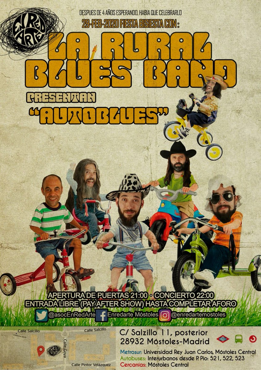 Este sabado en @AsocEnRedArte !! No se lo pierdan!