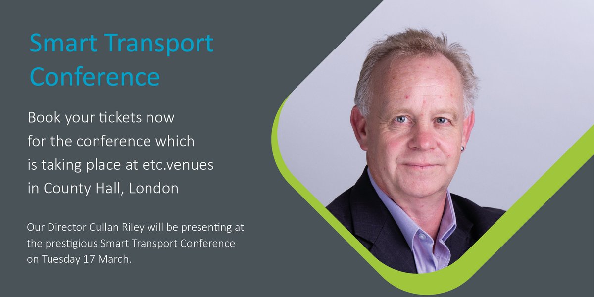 PhilJonesAssoc's tweet image. Our Director Cullan Riley will be presenting at the prestigious Smart Transport Conference in London on Tuesday 17 March. 

Don't forget to book your tickets at ow.ly/uyjI50ywlHo

Find out more at ow.ly/UM5H50ywlHp

#PJA #SmartTransportConference #etcvenues
