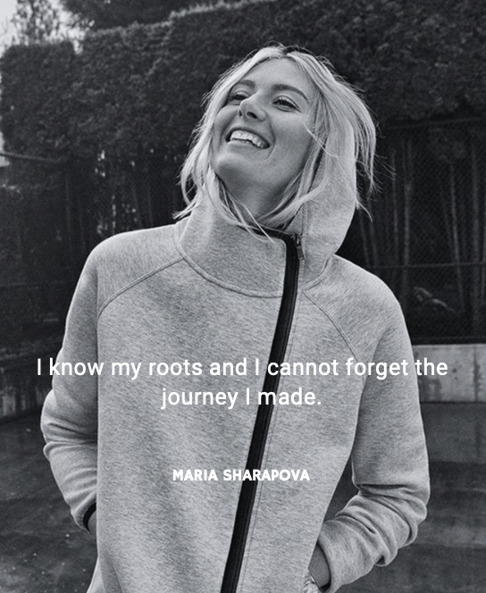 WelikeMaria's tweet photo. Happy te be a small part of your journey. And excited for new ones.. #ThankYouMaria 

@MariaSharapova https://t.co/SeBfVAYP7i