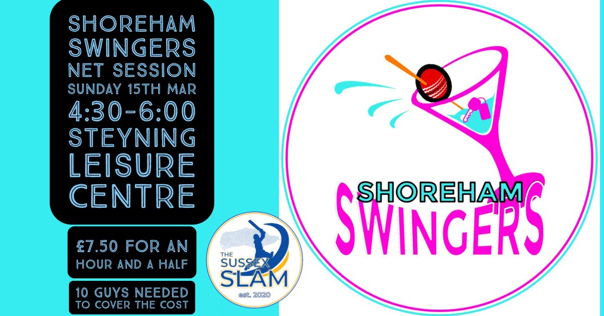 @ShorehamSwinger net session! Come and have a smash! #sussexslam #sussexcricket #shorehambysea #shorehambeach