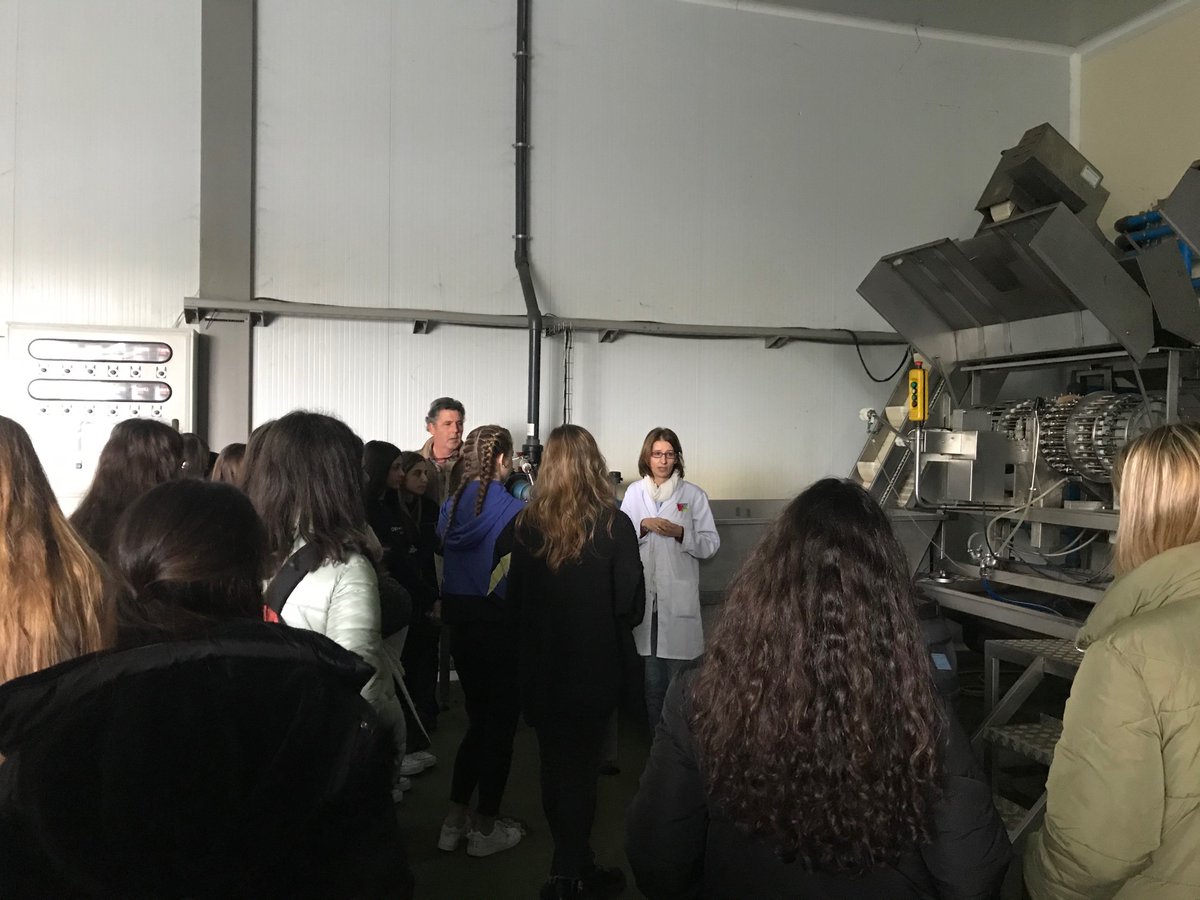 CentroZalima's tweet photo. Hace unos días alumnas de 2 de Bachillerato de Humanidades y Ciencias Sociales visitaron las instalaciones de #Covidesa. Allí, además de conocer de cerca la actividad de la cooperativa, disfrutaron de un #desayunomolinero con motivo del #DíadeAndalucía https://t.co/ud8uhio7qQ