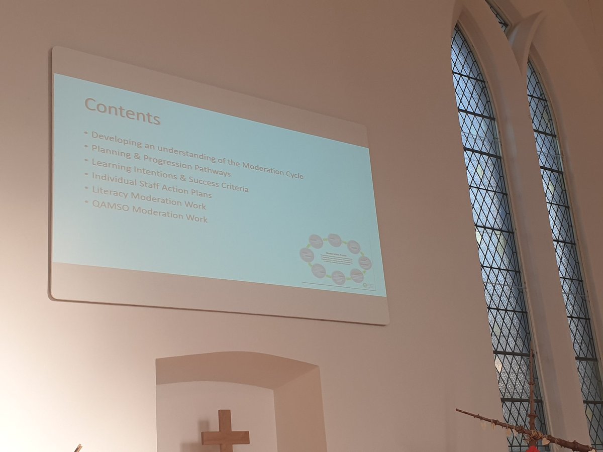 DccTeam's tweet photo. Pedagogy Team member, Vikki Taylor, talking today at #TRICMOD2 about the work that she has been doing on moderation. @TayCollab https://t.co/LyhJrsUqwe