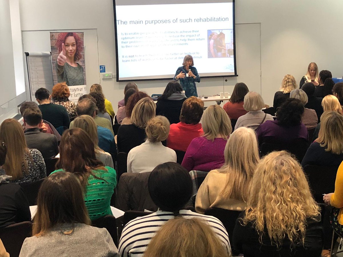 Our #ABIMasterclass with Professor Barbara Wilson starts with a talk on the nature and purpose of rehabilitation. We unsurprisingly have a packed house today, and everyone is ready for a thought-provoking day of learning and discussion with a world-leading expert!
