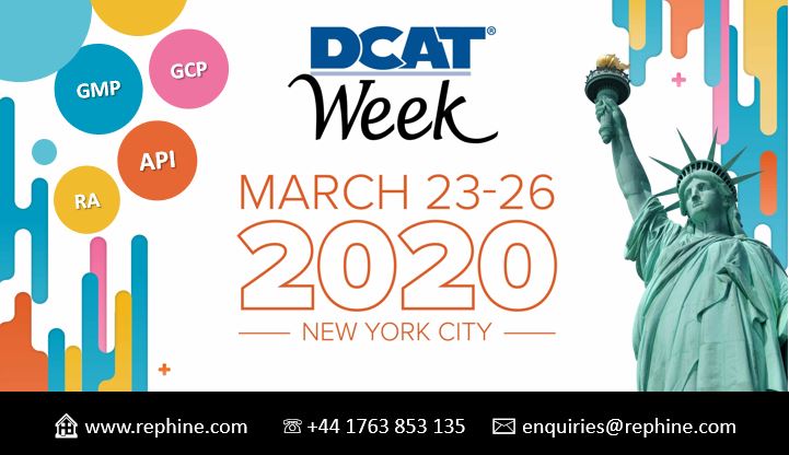 RephineUK's tweet photo. Rephine Ltd. will be attending #DCAT in March. Please get in touch if you would like to meet our CEO during this event and if so, please indicate your availability.
#DCATWeek20 #GMP #GCP #APISourcing #pharmaceuticalindustry #pharmaceuticalmanufacturing #DCATWeek https://t.co/xAILt1SWmY