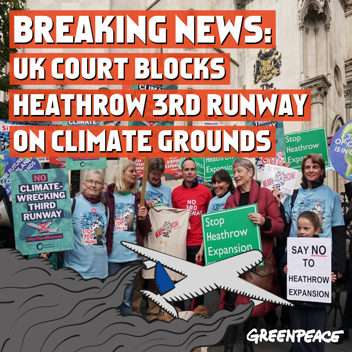 BREAKING - Heathrow third runway ruled illegal over climate change

Plans for a third runway at Heathrow have been ruled illegal by the court of appeal because ministers did not adequately take into account the government’s climate change commitments.

theguardian.com/environment/20…