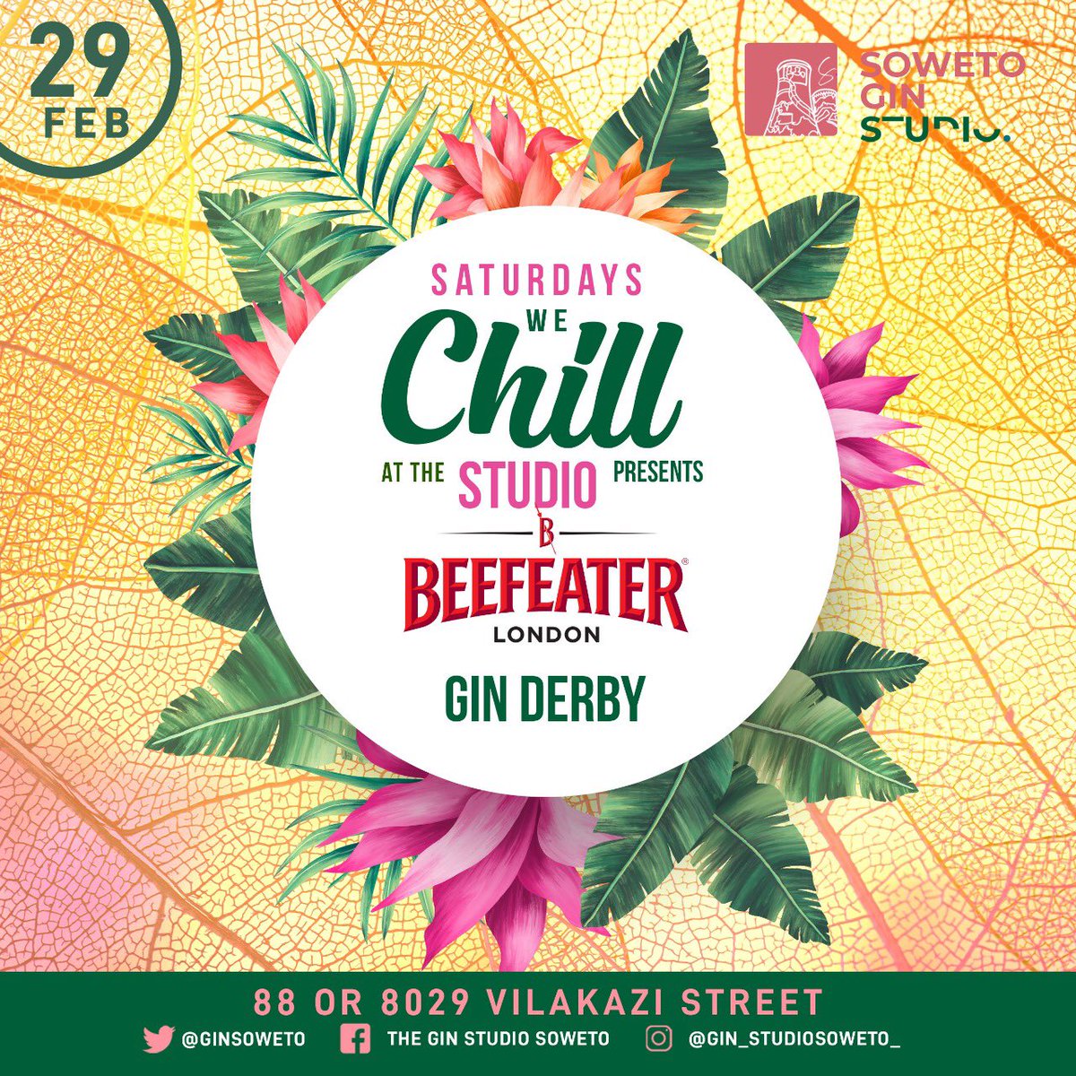GinSoweto's tweet photo. Come through and have a great Saturday with us. The Soweto Derby will be viewed live at the Studio and we the perfect place for after game drinks. #GinJourney #Sowetoderby #SowetoGinStudio https://t.co/RhldSRe4Vo