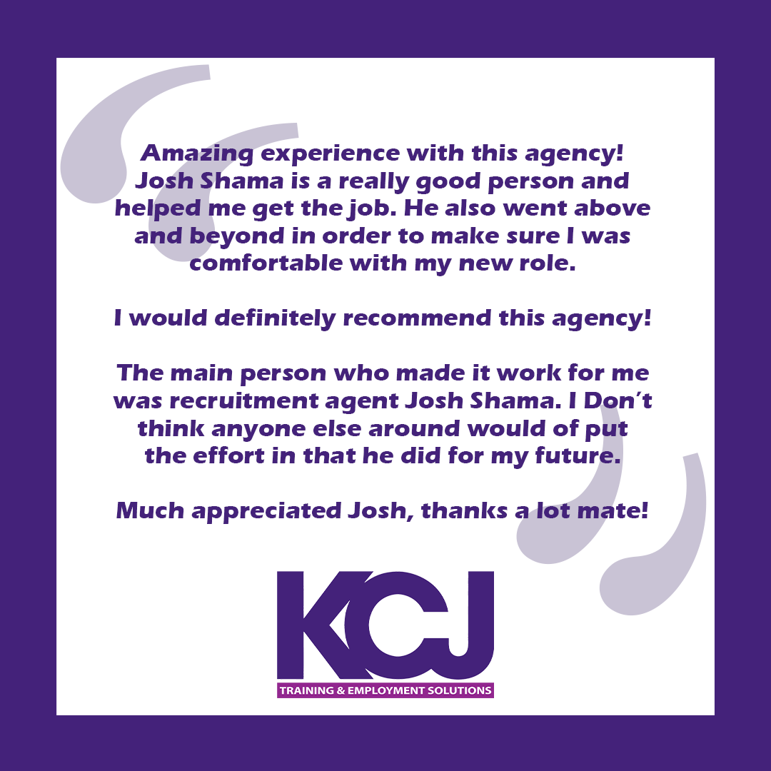 kcj_tes's tweet photo. A fantastic review left by a candidate that we've recently placed in their new role! Great work Josh! 🎉 #recruitment #review #goodwork #newcareer #newjob #ukjobs https://t.co/kHa1wayMsM