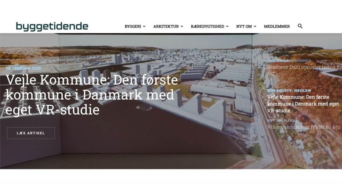 BIMequity's tweet photo. I dag på forsiden af Byggetidende 💡Læs hvordan Vejle Kommune bruger Epiito Studio til borgerinddragelse og byplanlægning på https://t.co/mFkvEDpiWP

Du kan altid læse mere om Epiito på https://t.co/CFa7FdOnpT

#virtualreality #bim #epiito #vr #brugerinddragelse #smartcity https://t.co/KwWPjIVrqX