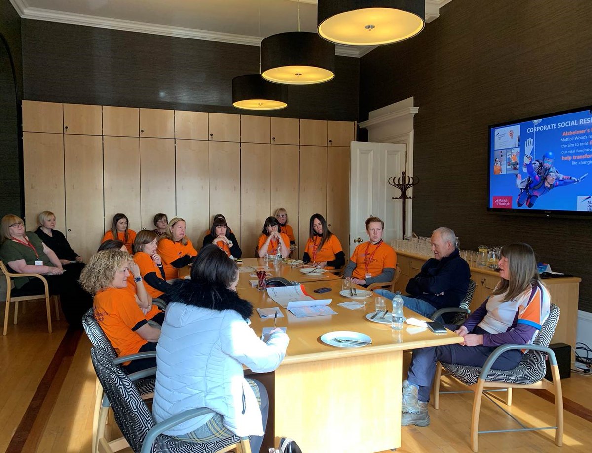 MattioliWoods's tweet photo. Yesterday the inspirational Karen Penny (@Thepennyrollson) visited our #Aberdeen office for some lunch and a chat.
Karen is walking an incredible 20,000 miles to raise money for @AlzResearchUK. She has already clocked up over 6,000 miles, raising ยฃ57,000!
You can do it, Karen! https://t.co/yMdtkK9ivZ