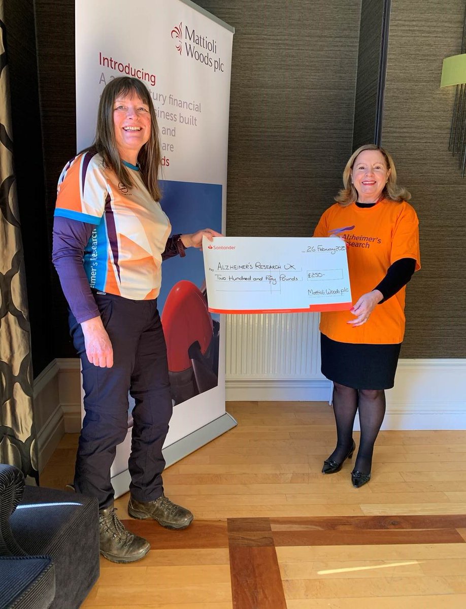 MattioliWoods's tweet photo. Yesterday the inspirational Karen Penny (@Thepennyrollson) visited our #Aberdeen office for some lunch and a chat.
Karen is walking an incredible 20,000 miles to raise money for @AlzResearchUK. She has already clocked up over 6,000 miles, raising ยฃ57,000!
You can do it, Karen! https://t.co/yMdtkK9ivZ
