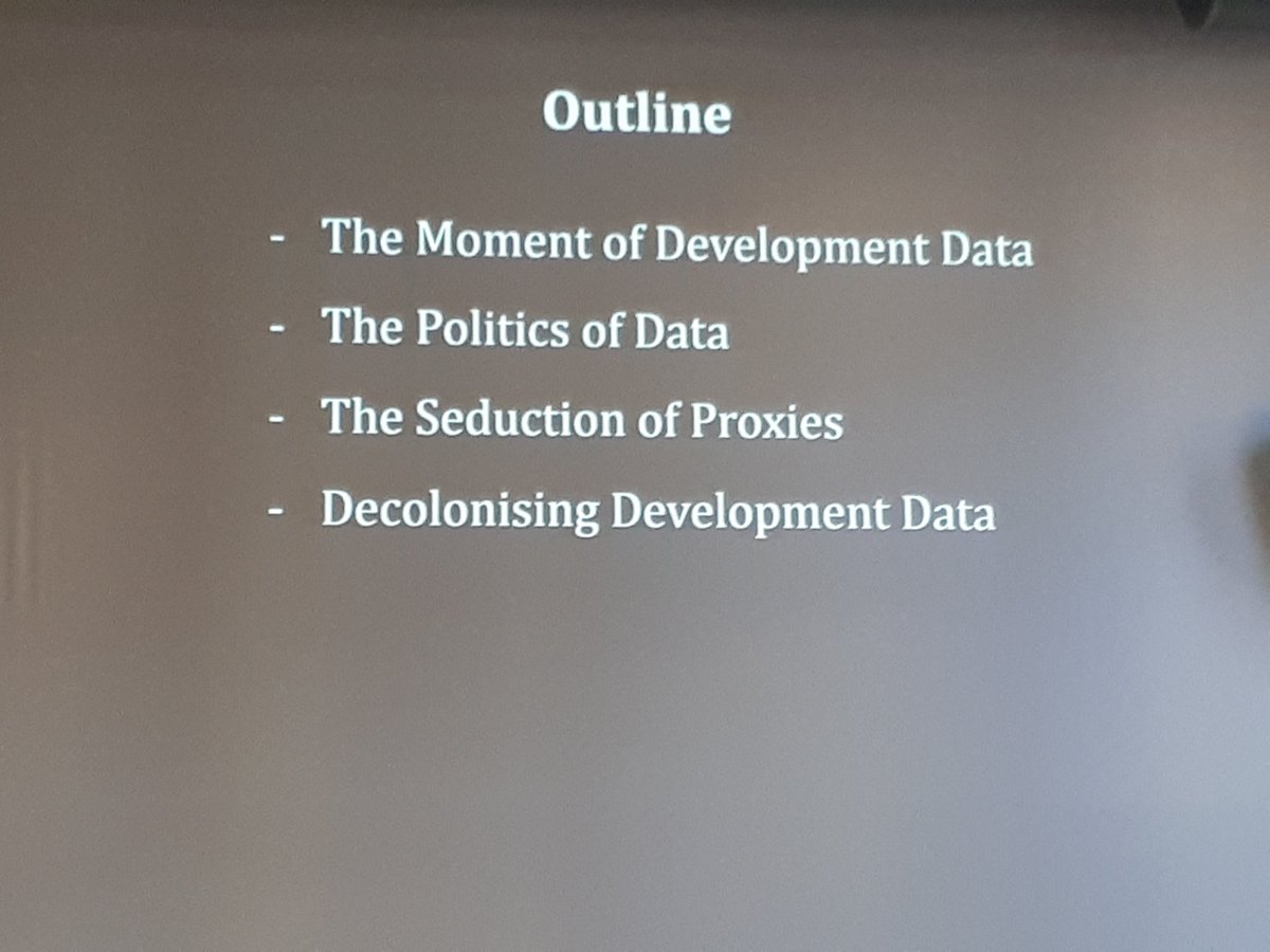 TiinaKontinen's tweet image. Prof. Brockington: We have to decolonize the production and consumption of development data. Do you know what is excluded from the proxies used in measurement of poverty? #DevelopmentDays2020